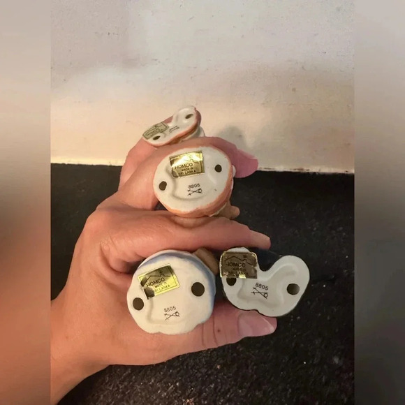 HOMCO Essentials Workers Porcelain Bears  #8805 Set Of 4 - Picture 5 of 5